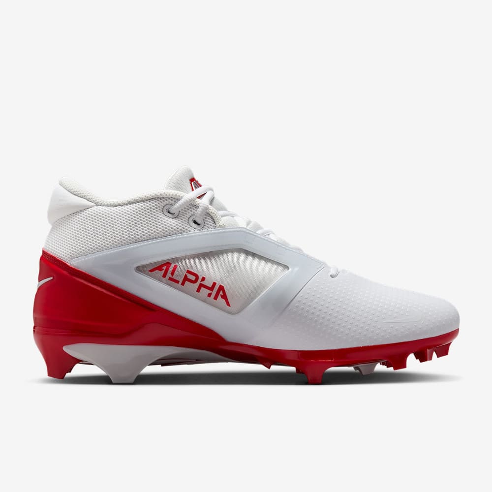 Playmaker Base: American Football Schuhe Nike Alpha Menace 4 Pro Weiß-Rot Produktbild 1